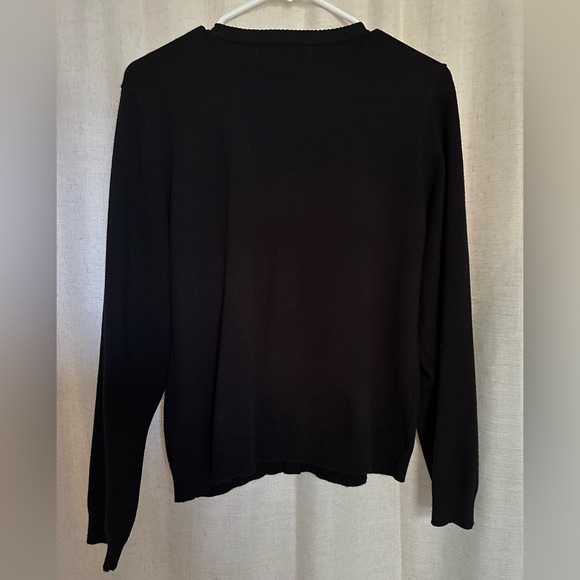 Black Cardigan Sweater - Picture 3 of 3